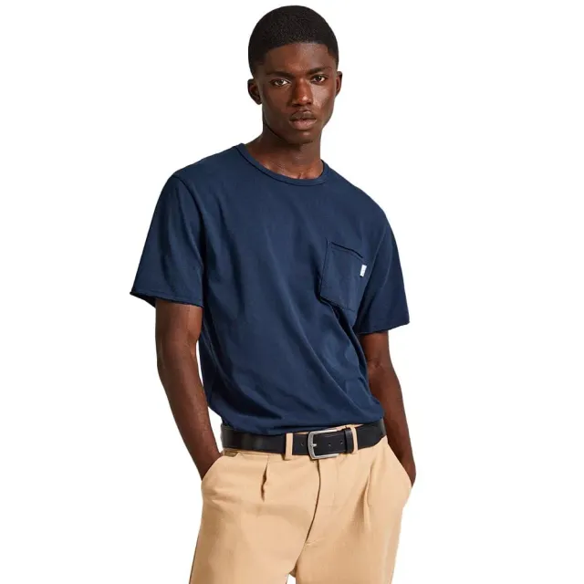 Pepe Jeans Single Carrinson t-shirt blu con tasca