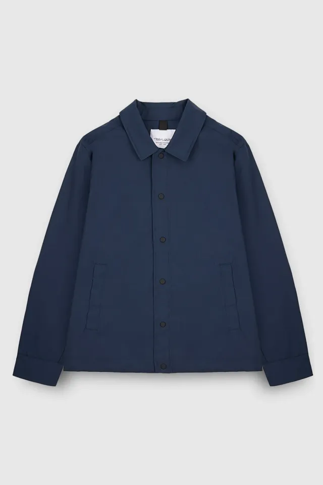 Teddy Smith B-Ascott Total Navy Giubbotto Uomo Blu Idrorepellente