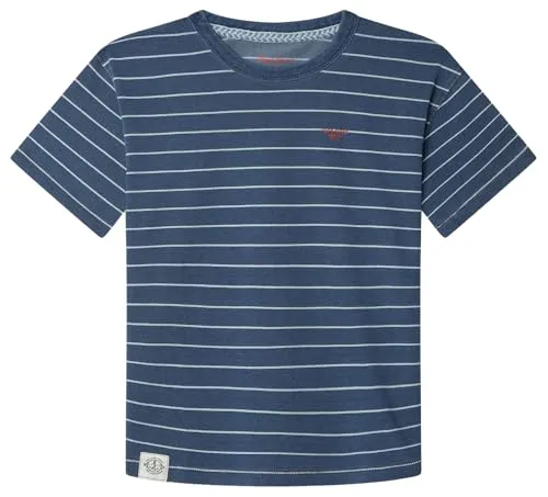 Pepe Jeans Grayson T-Shirt indaco 10 anni righe taglia unica