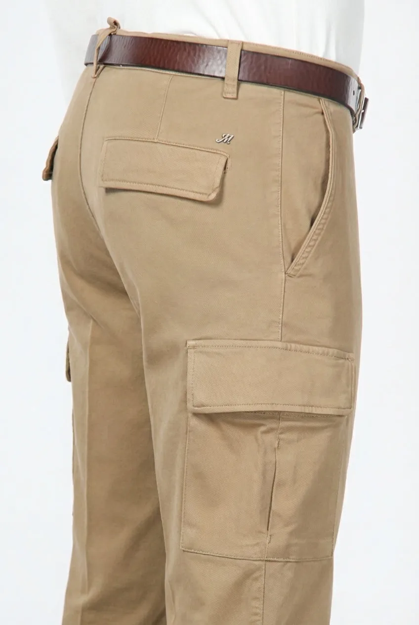 Mason's Chile cargo uomo beige scuro regular stretch
