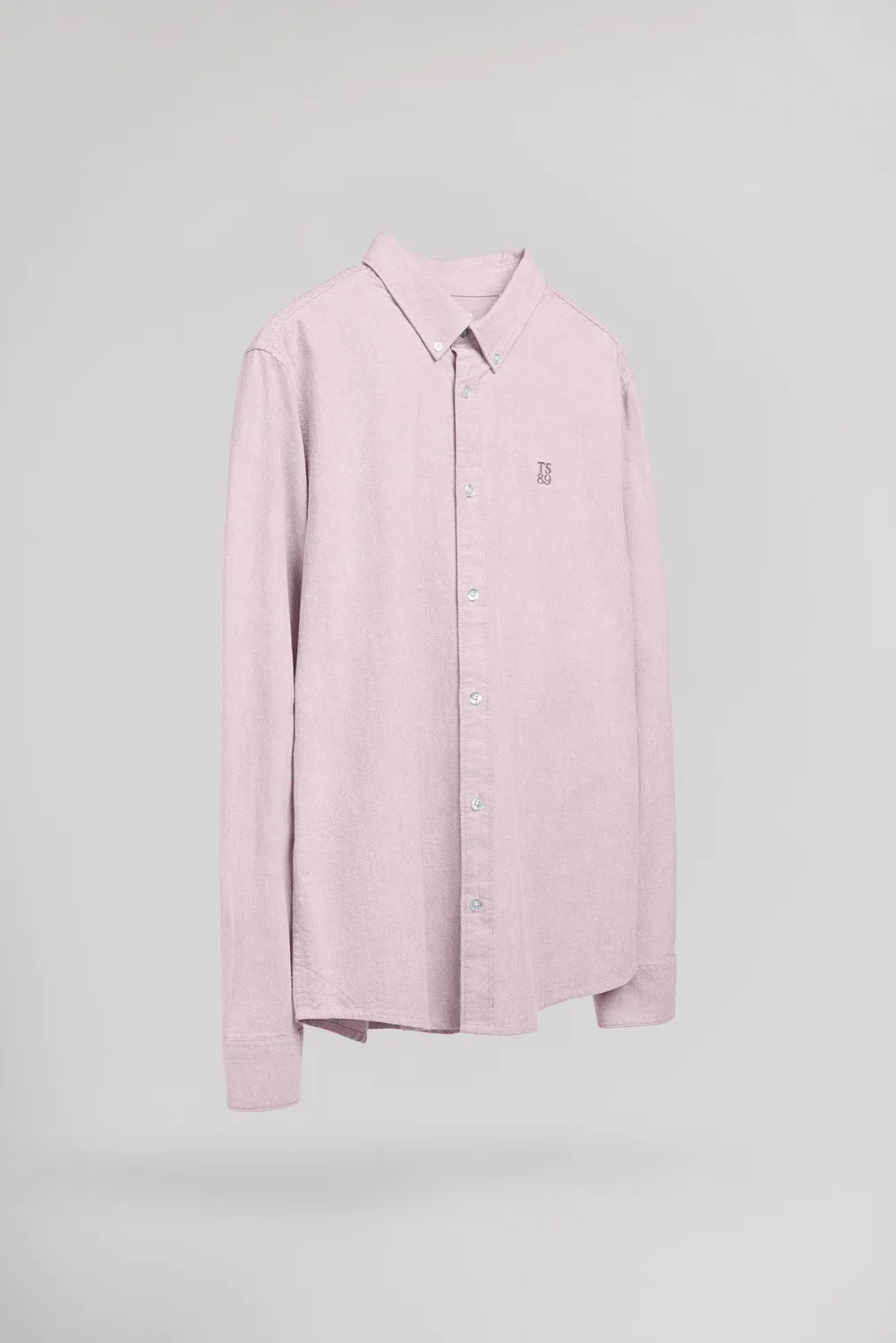 Teddy Smith C-Stan ML camicia oxford rosa uomo
