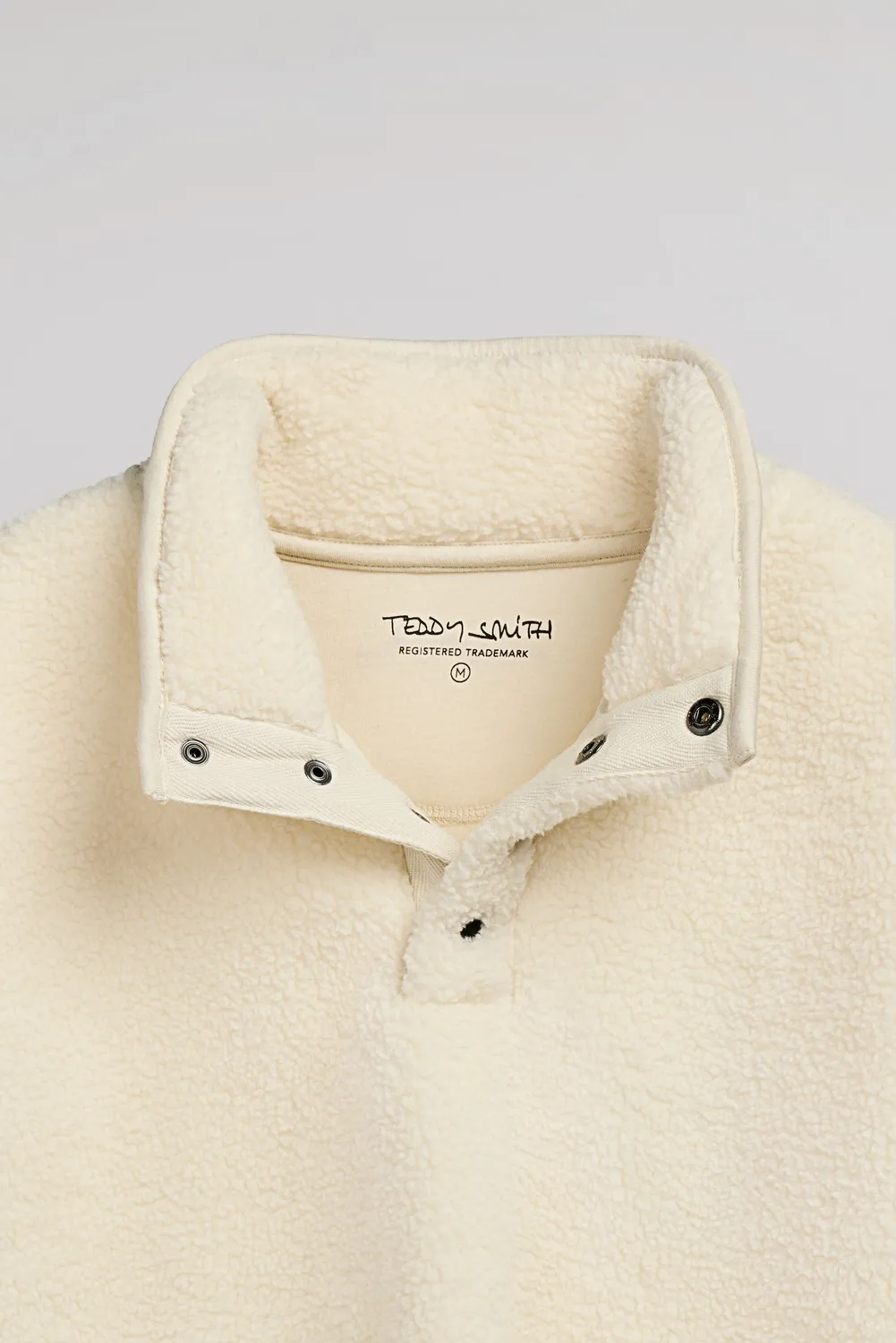 Teddy Smith S-Cliff Jr felpa sherpa bambino bianco