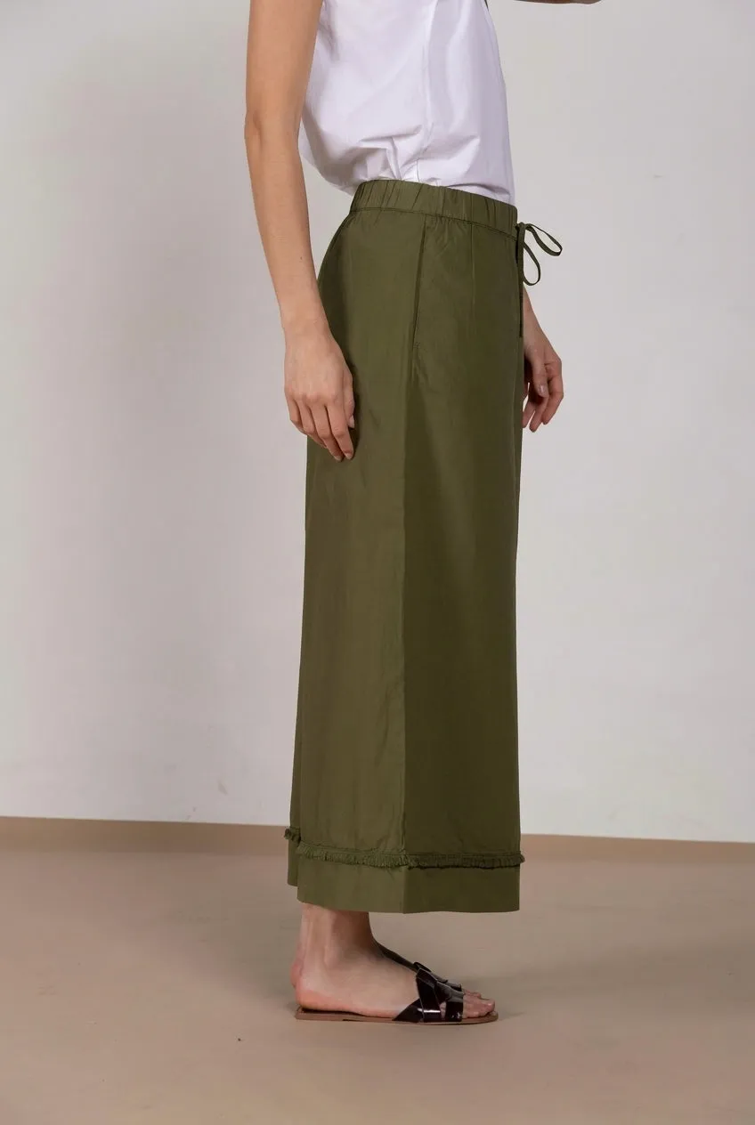 Mason's Portofino Cropped chino donna verde bosco wide