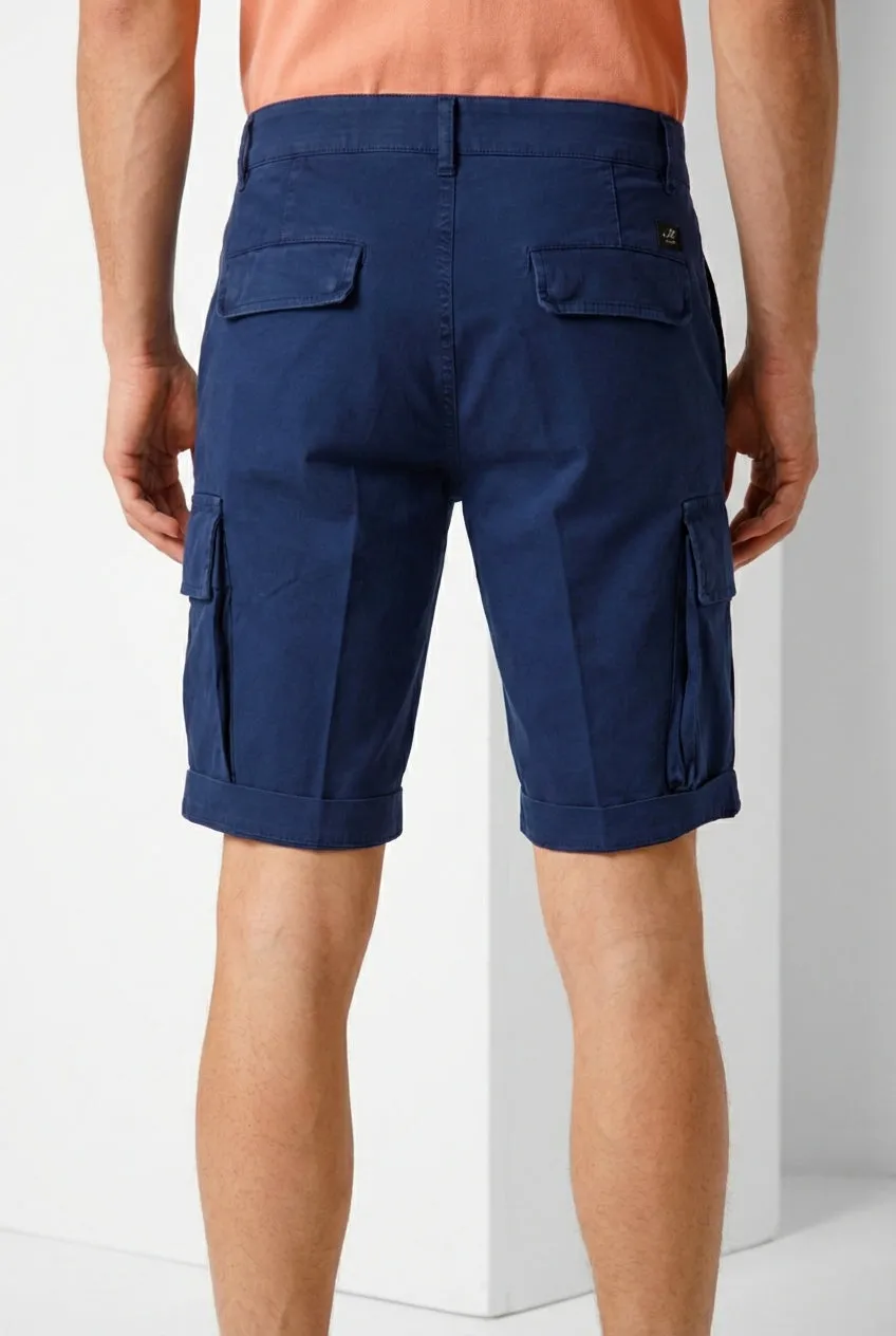 Mason's Chile bermuda cargo uomo blu royal slim fit