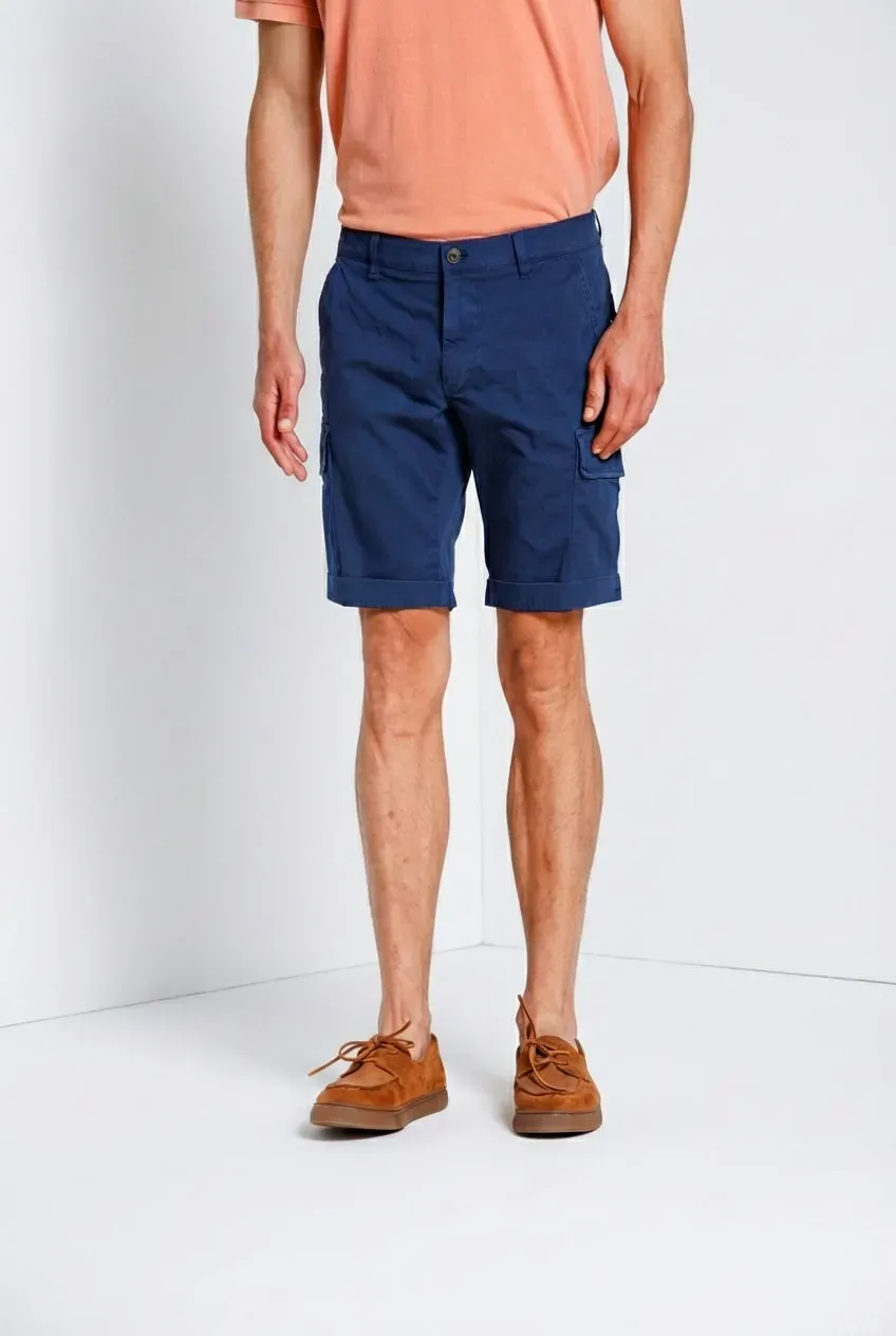 Mason's Chile bermuda cargo uomo blu royal slim fit