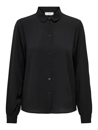 Only Jdybrooke blusa camicia donna 32 nero manica lunga
