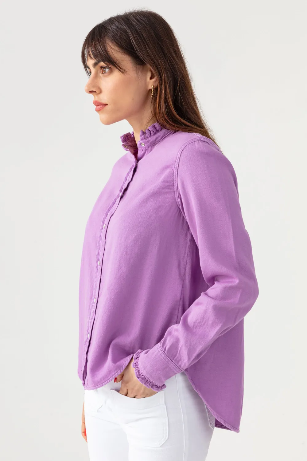 Acquaverde Gaby Camicia Iris Collo Vittoriano