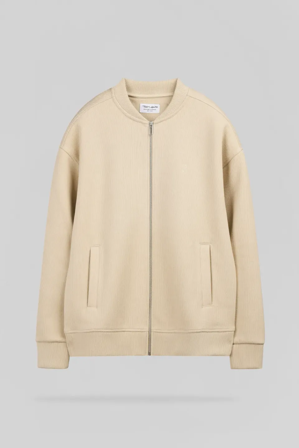 Teddy Smith G-Laurio Cardigan Zip Beige a Coste