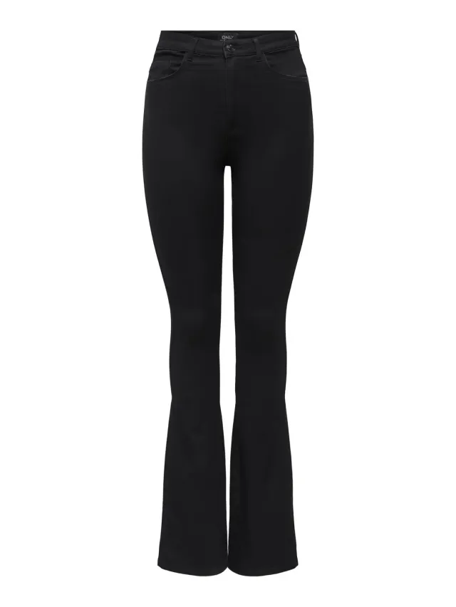 ONLY Onlroyal High Sweet Flared 600 jeans donna 29W/34L nero