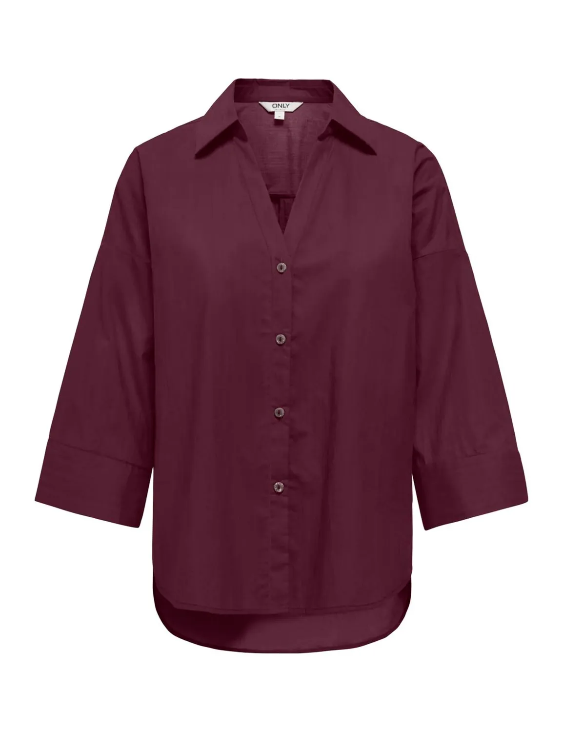 ONLY Onlsaja Keri 3/4 Shirt camicia caffè taglia S