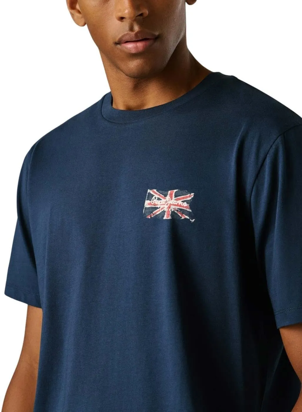 Pepe Jeans Art PM501031 T-Shirt uomo L blu bandiera
