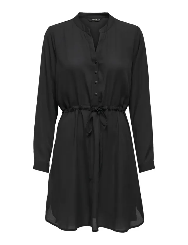 Only Onlcory vestito donna nero XS scollo V floreale