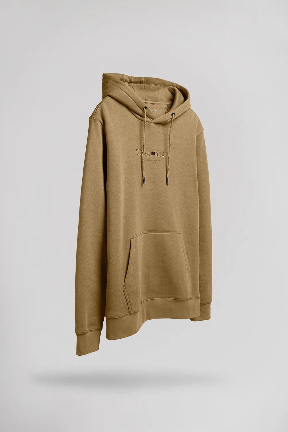 Teddy Smith S-Jim felpa beige con cappuccio