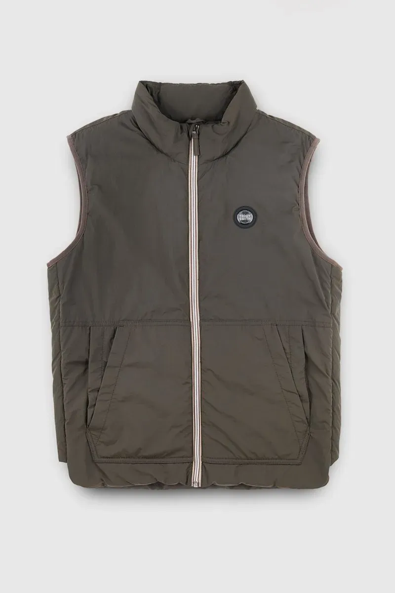 Teddy Smith B-Oly Raven gilet smanicato kaki