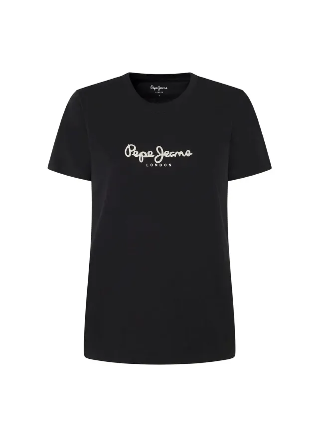 Pepe Jeans Fiore T-Shirt Donna Bianca Girocollo