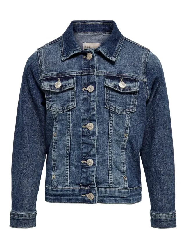 ONLY Konsara Med Blue Dnm giacca jeans bambina taglia 128