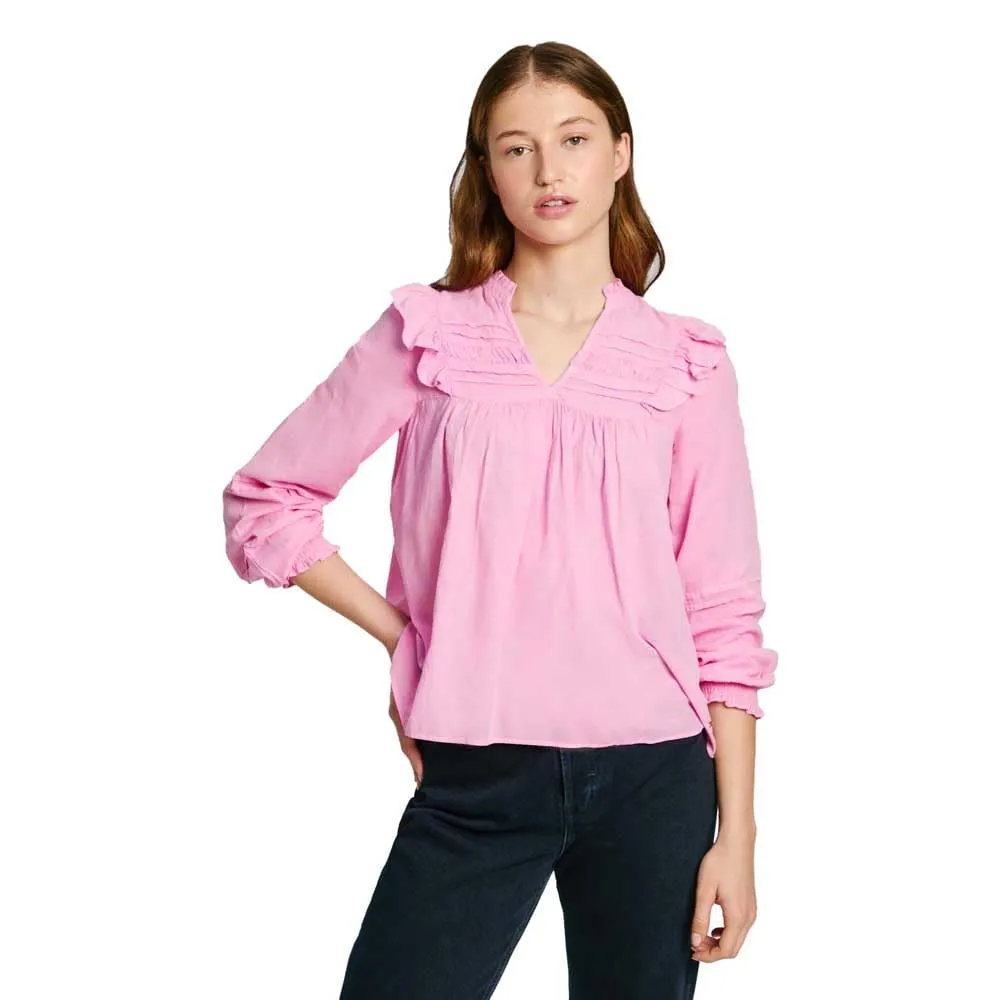 Pepe Jeans Lorely Camicia Donna Fluida con Volant