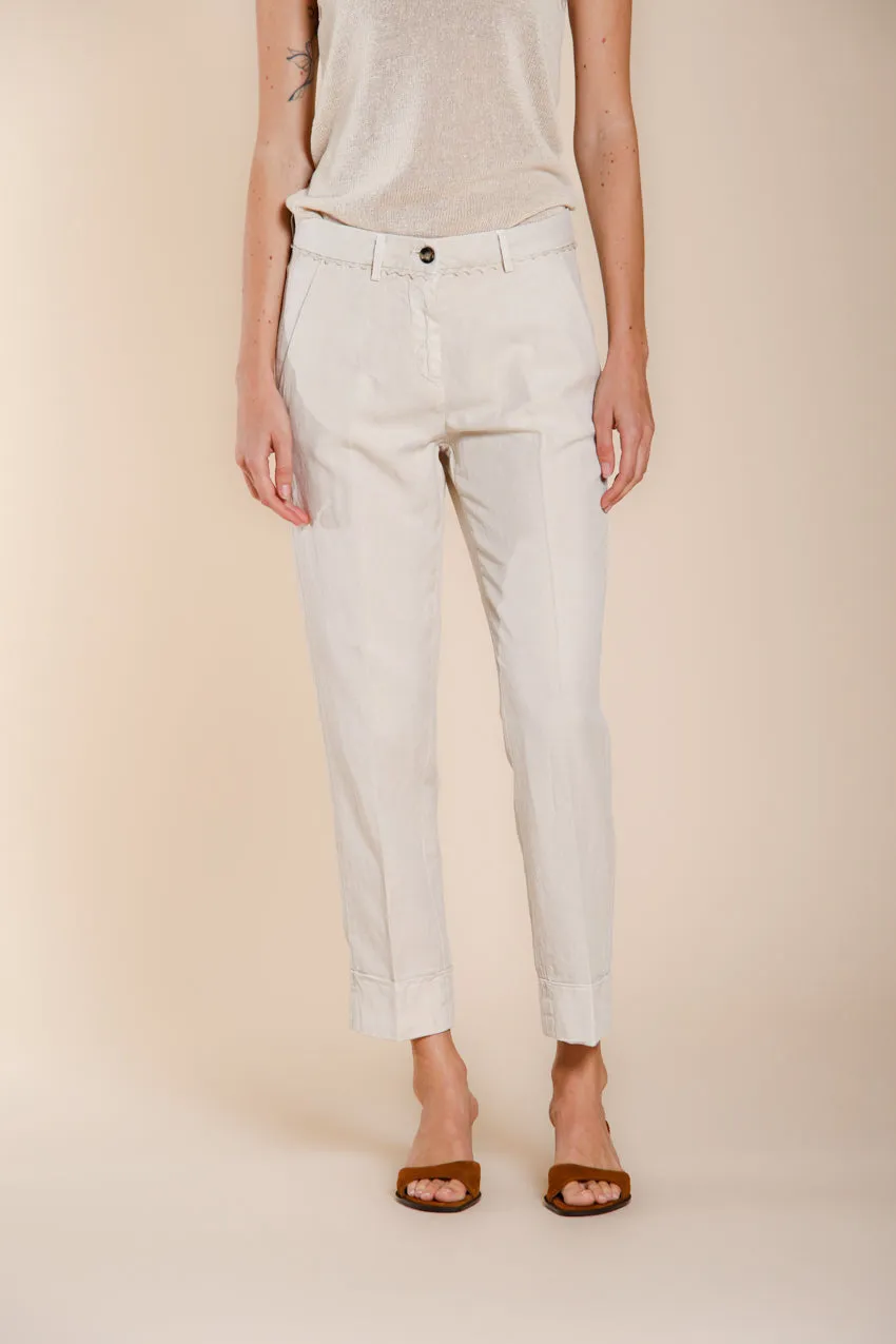 Mason's New York Carrot chino donna gesso lino carrot