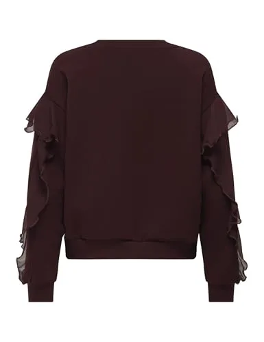 ONLY Onlscarlet L/S Flounce felpa volant taglia M