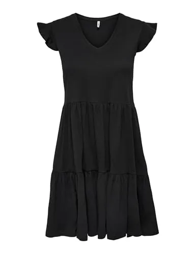 ONLY ONLMAY Vestito Corto Donna Nero Mini