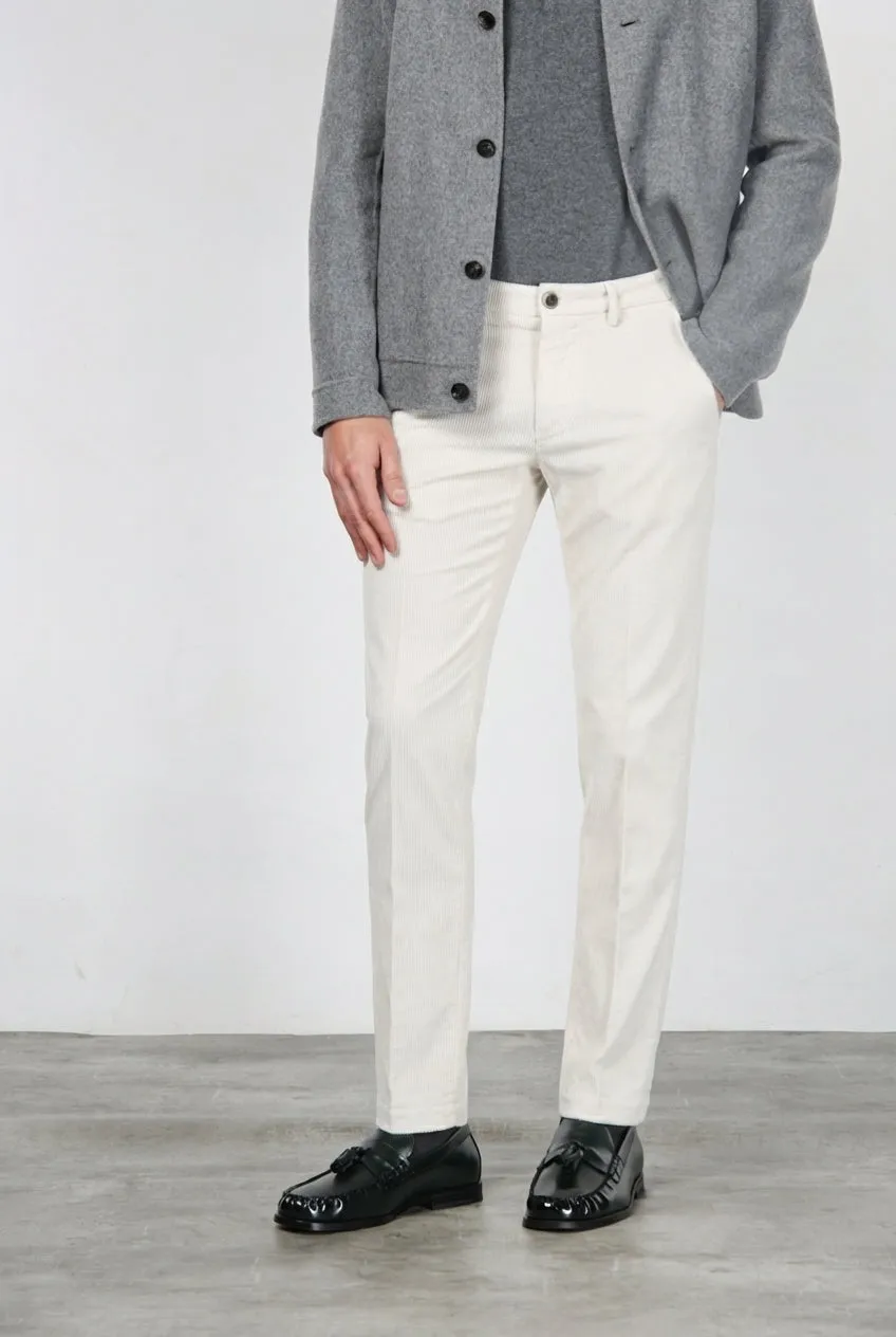 Mason's Milano pantalone chino velluto stucco extra slim