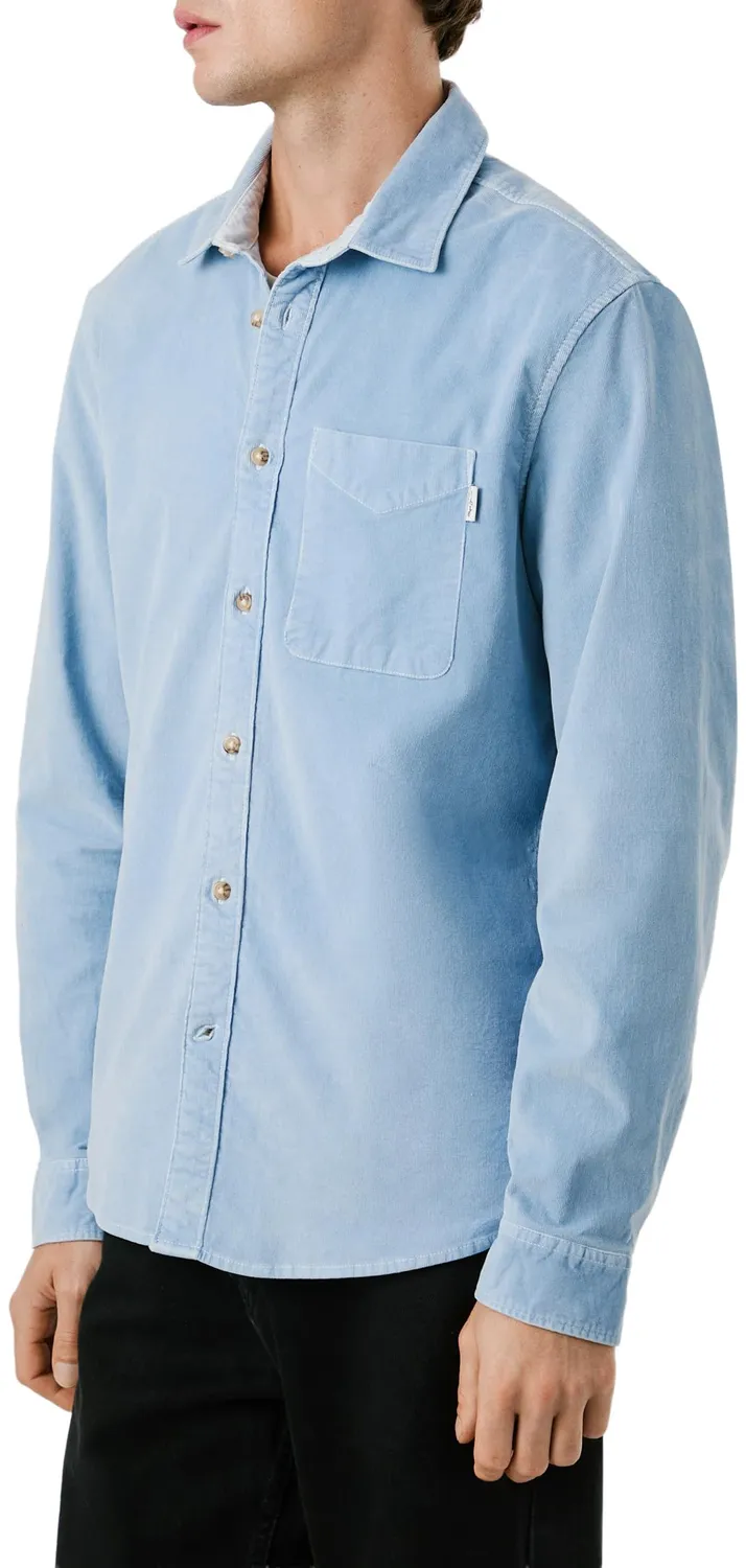 Pepe Jeans Clayton camicia uomo blu regular fit cotone
