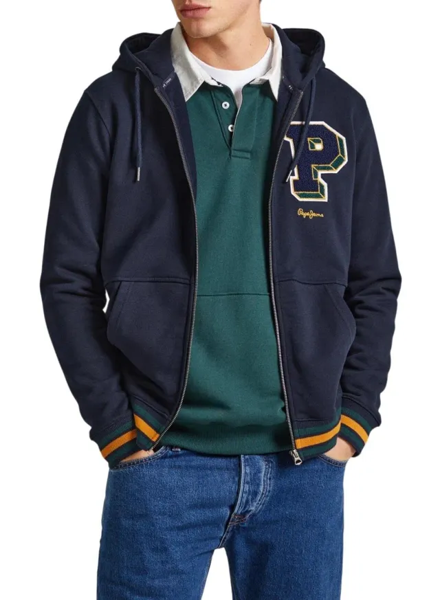 Pepe Jeans Michon Felpa Uomo L con Cappuccio Zip
