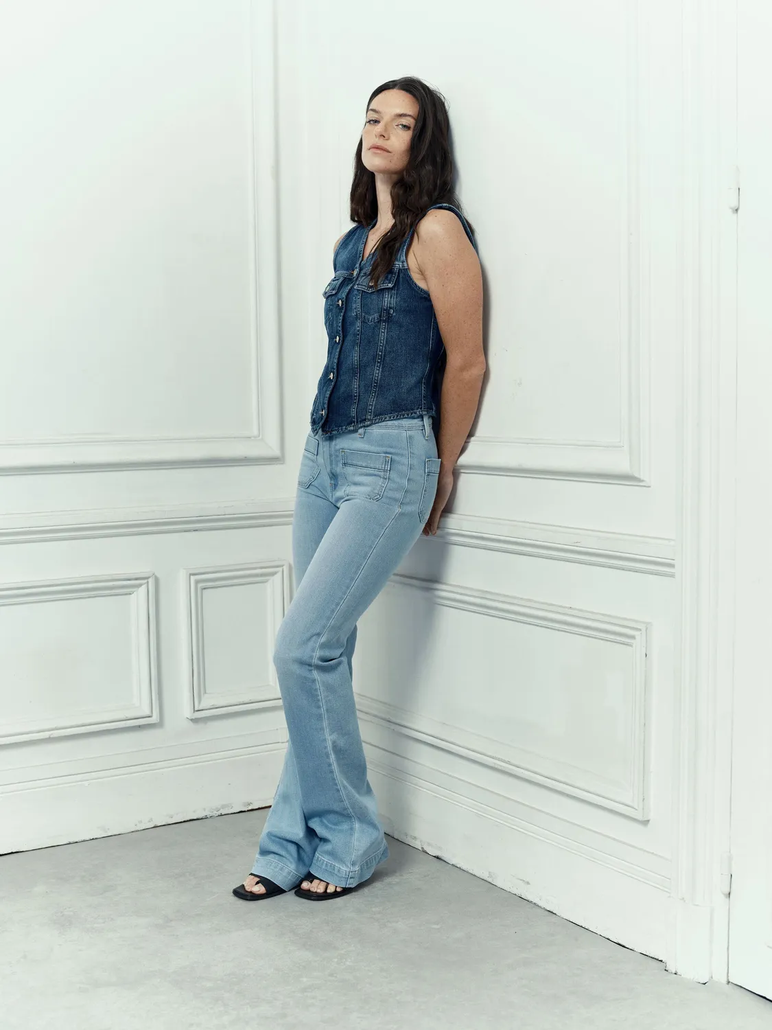 Acquaverde Rider Gilet Denim Aged Wash