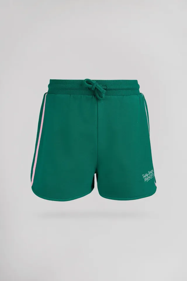 Teddy Smith S-DOVE SH JR shorts verde bambina felpa