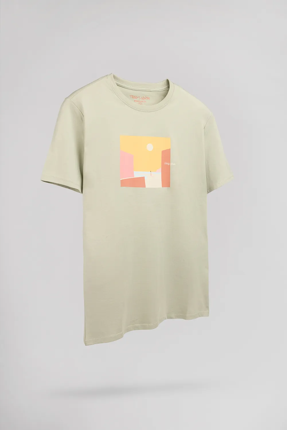 Teddy Smith T-Minimalist t-shirt uomo verde salvia