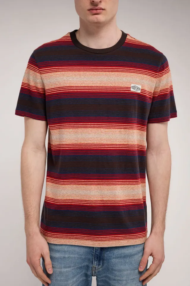 Teddy Smith T-Corey MC T-Shirt Uomo Marrone Scuro Worker