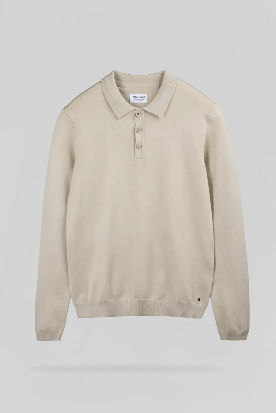 Teddy Smith P-Nitty ML polo uomo beige maniche lunghe