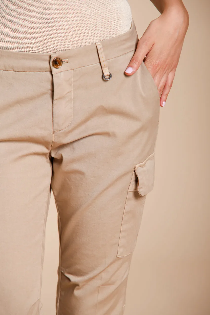 Mason's Chile City Pantalone Cargo Donna Beige Medio Slim
