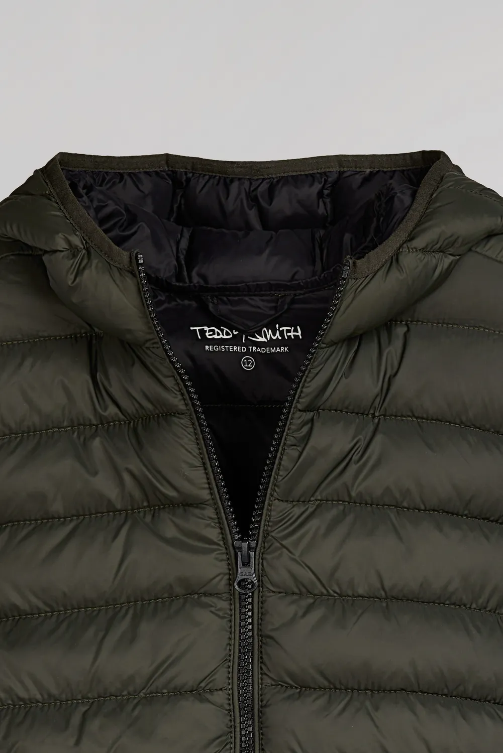 Teddy Smith Blighter Jr piumino deep kaki bambino cappuccio