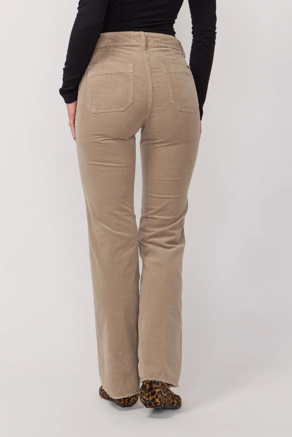 acquaverde Carlotta pantalone velluto Argile