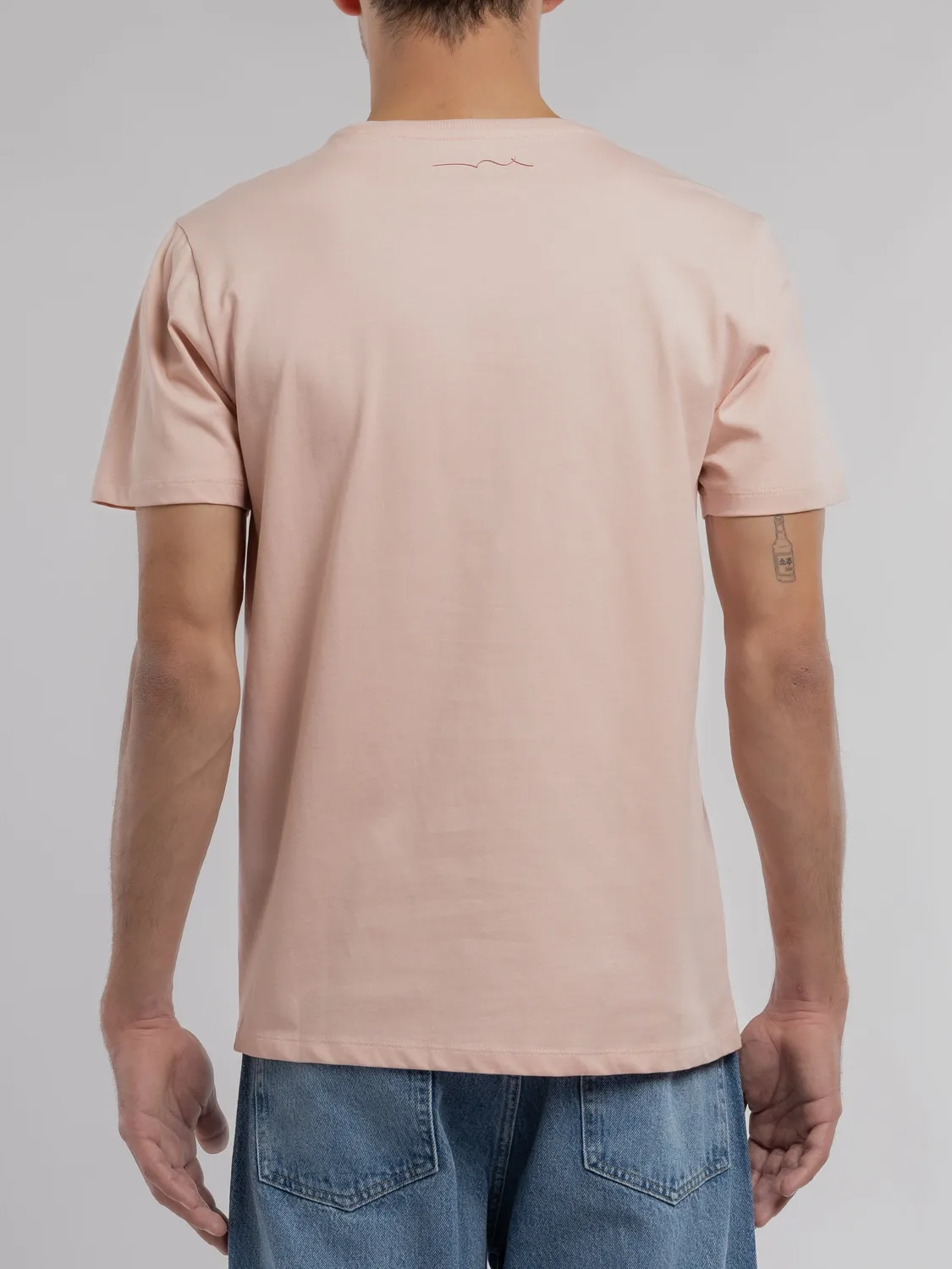 Teddy Smith T-Evry MC t-shirt rosa stampa puff