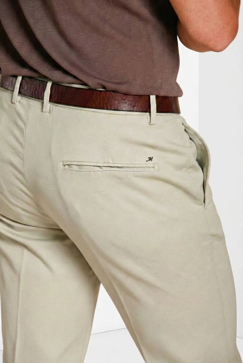 Mason's Torino Flex Chino Uomo Stucco Slim Fit Cotone