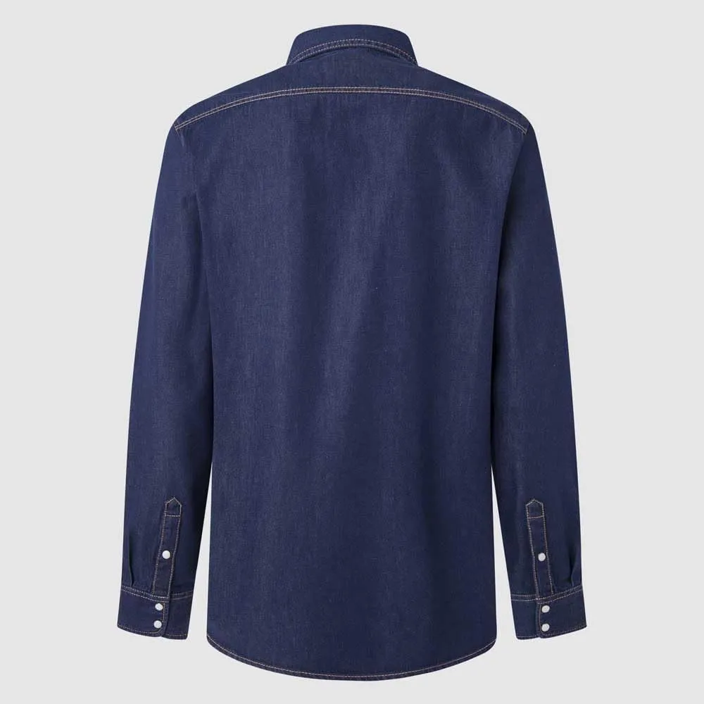 Pepe Jeans Regular Shirt Camicia Uomo Denim Blu
