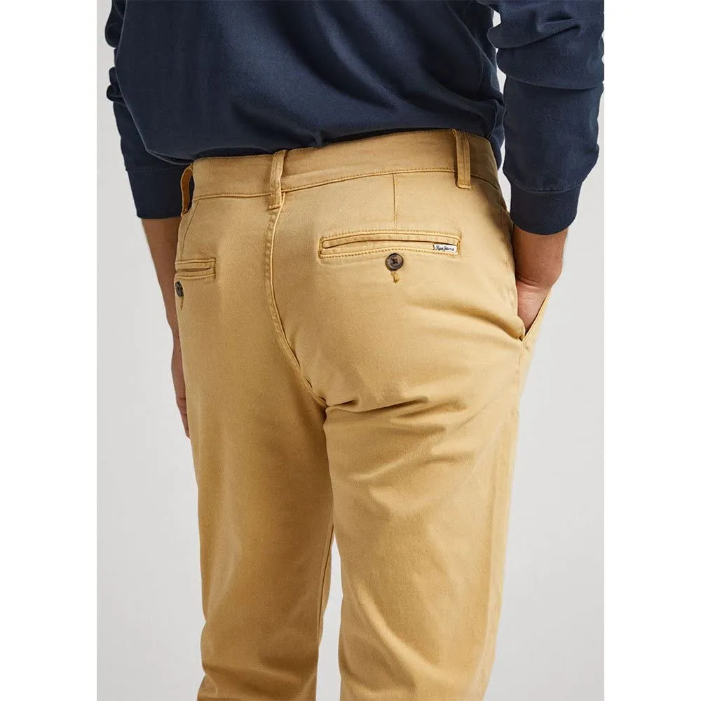 Pepe Jeans Sloane pantaloni uomo slim cotone blu Dulwich