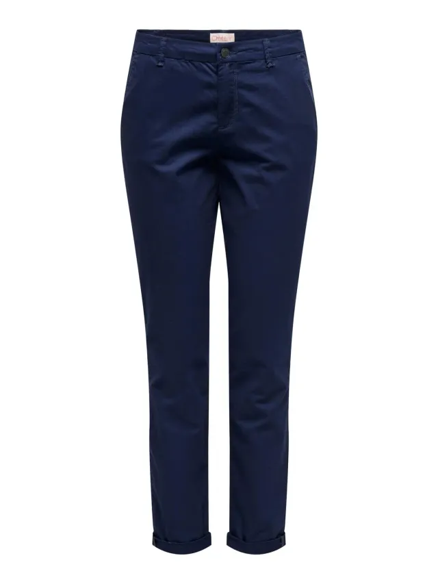 Only Onlparis Reg chino donna regular blu scuro