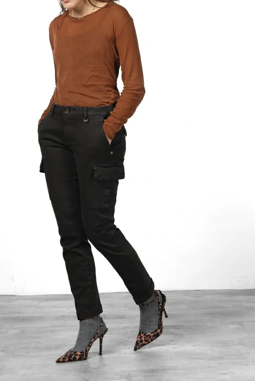 Mason's Chile City pantalone cargo donna marrone slim