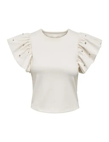 ONLY Onlmacy Life S/S t-shirt nero jersey donna