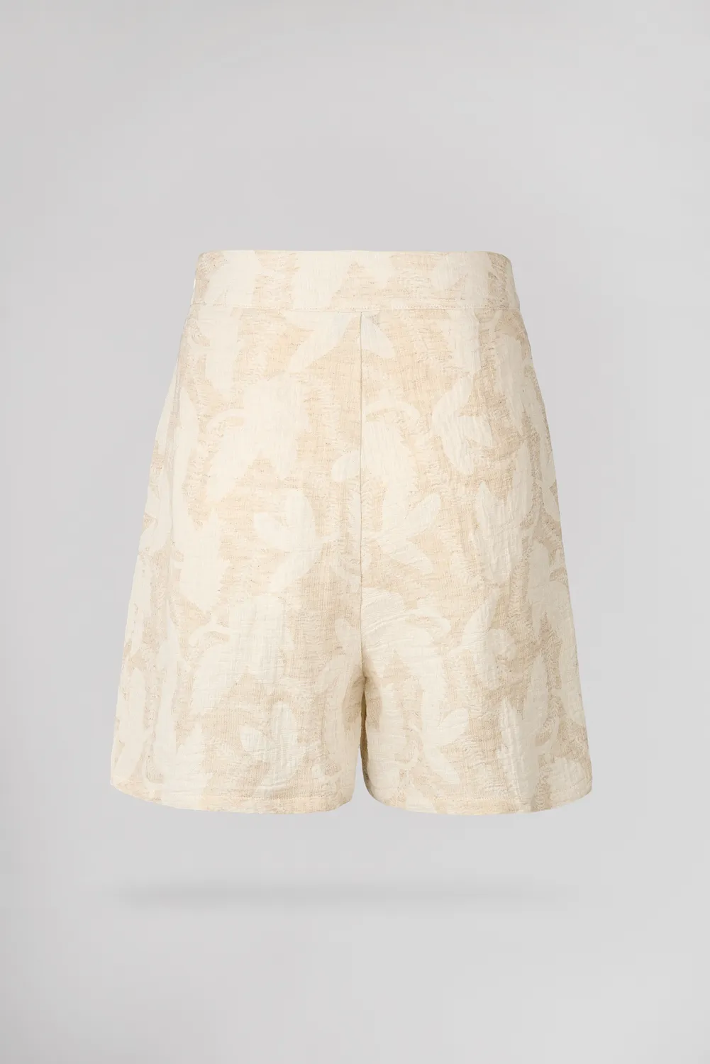 Teddy Smith S-Floralio shorts grigio cotone lino