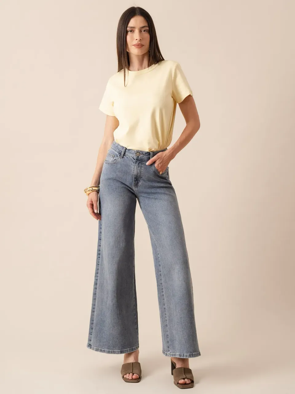 Oraije Pietro Jeans Palazzo Azzurro Soft Touch