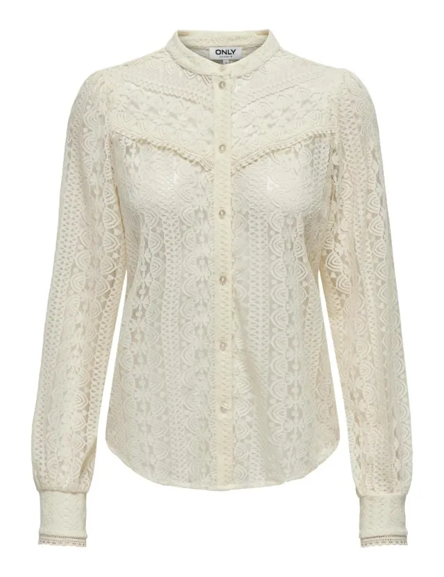 ONLY Onlreba camicia donna manica lunga Egret taglia XS