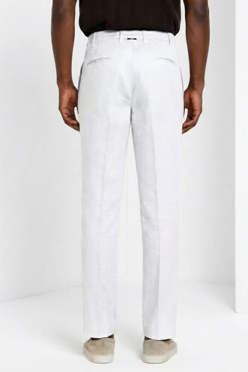 Mason's New York Icon Flex chino uomo bianco lino