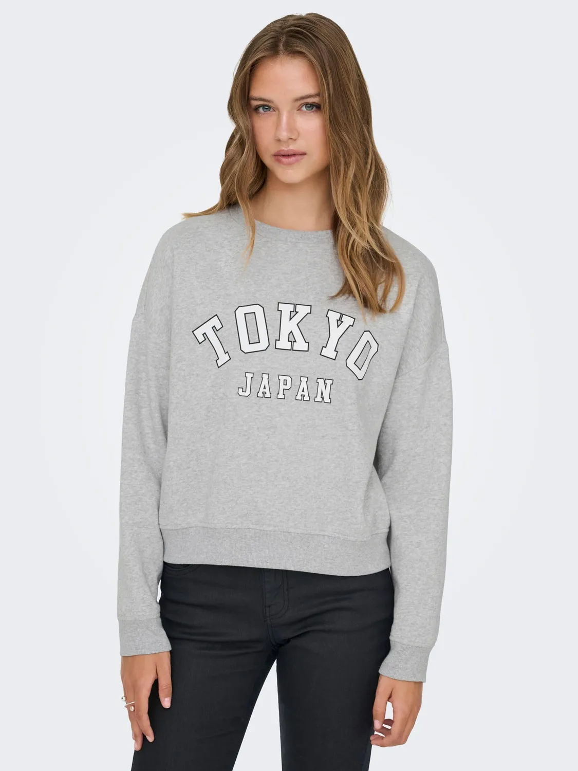 ONLY ONLSweat Felpa Donna XL Grigio Melange