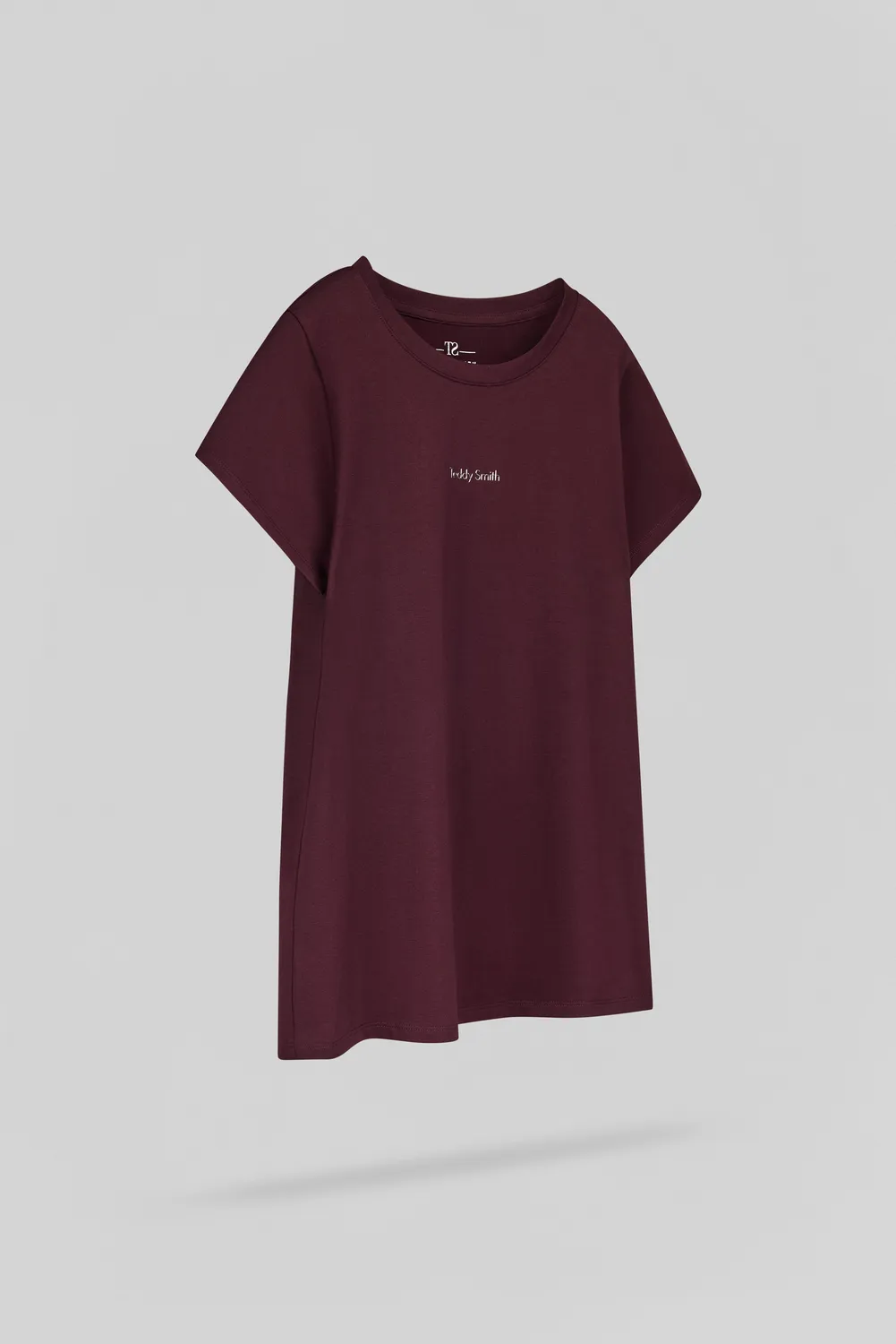 Teddy Smith T-Ribelle MC JR t-shirt bordeaux bambina