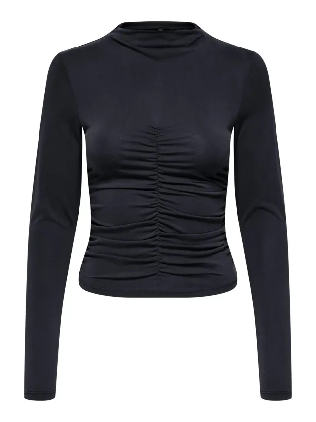 ONLY ONLHANNAH top donna smanicato nero