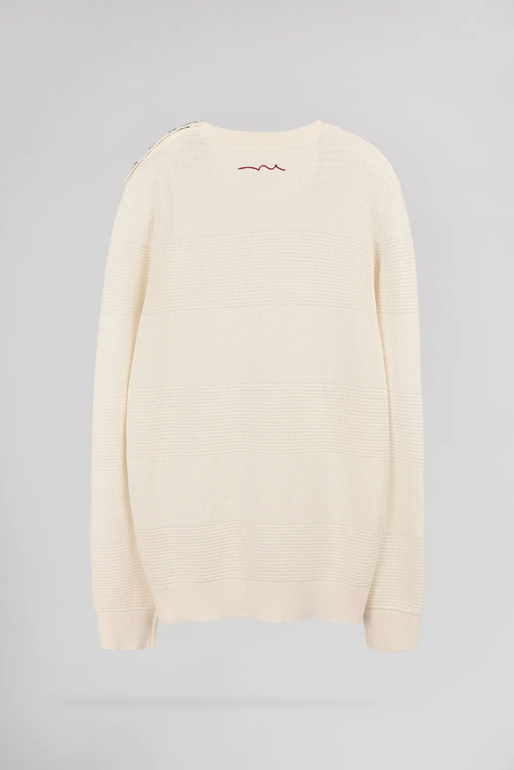 Teddy Smith P-Roni maglione uomo middle white cotone
